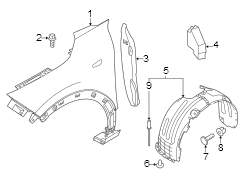 Fender Splash Shield (Front, Upper)