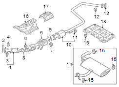 Exhaust System Hanger (Front, Rear)