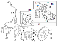 Disc Brake Caliper (Left)