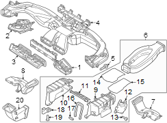 Instrument Panel Air Duct Bracket