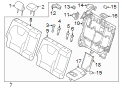 Seat Back Assembly (Right, Rear)