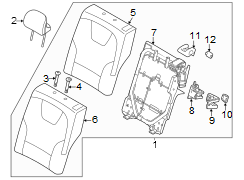 Folding Seat Latch (Rear)