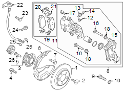 Wheel Bearing and Hub Assembly (Right, Rear)