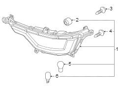 Back Up Light Assembly (Rear)