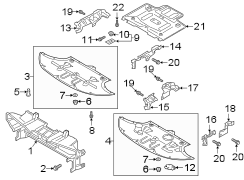 Radiator Support Air Deflector (Front, Upper, Lower)