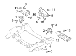 Transmission Crossmember Nut