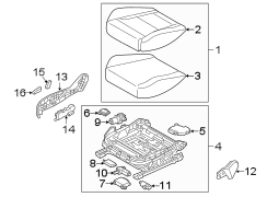 Seat Track Adjust Mechanism (Front)