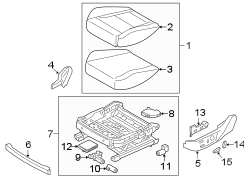 Seat Frame Trim Panel (Front)