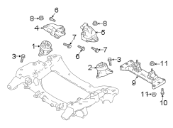 Engine Mount (Right, Front, Rear, Lower)