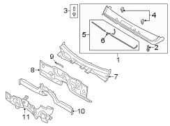 Windshield Washer Hose (Upper, Lower)