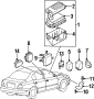 Sensor. Vehicle. Speed. Distance. A Sensor, located on a.