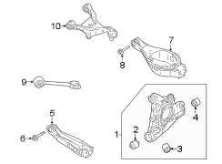 Suspension Knuckle (Left, Rear)