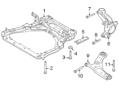 Bolt. Arm. Control. (Rear, Upper, Lower). A fastener used to.