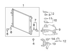 Engine Coolant Reservoir Bracket (Rear)