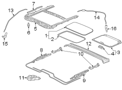 Sunroof Cable (Right)