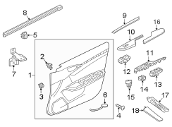 Door Interior Trim Panel (Right, Front)