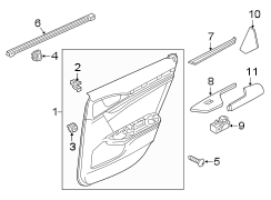 Door Interior Trim Panel (Right, Rear)