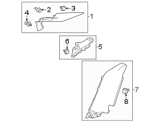 Interior Quarter Panel Trim Panel (Left, Lower)