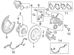Rear suspension. Brake components. Evaporator & heater components.