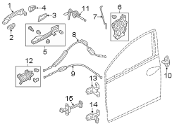 Exterior Door Handle Cover (Right, Front, Rear)