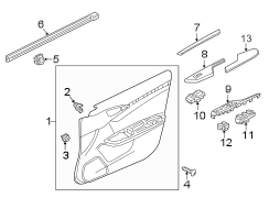 Door Interior Trim Panel (Left, Front)