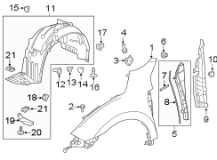 Seats & tracks. Fender & components.