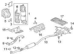 EXHAUST SYSTEM. EXHAUST COMPONENTS.