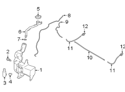 Windshield Washer Hose (Front)