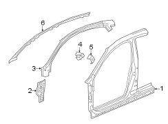 Body A-Pillar Reinforcement (Left, Front, Lower)