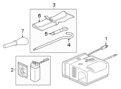 REAR BODY & FLOOR. JACK & COMPONENTS.