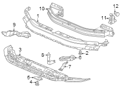 Bumper Impact Bar Bracket (Left, Front)