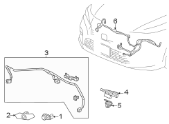 Parking Aid System Wiring Harness (Front)