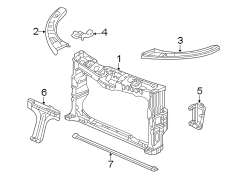 Radiator Support Panel Brace (Front)