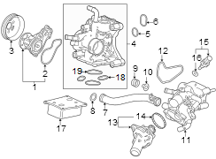 PULLEY, WATER PUMP. 