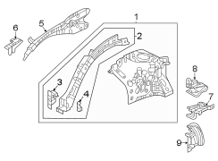 Fender Apron Assembly (Right, Front)