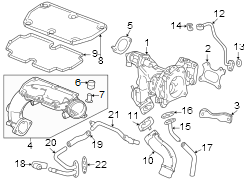 Engine / transaxle. Turbocharger & components.