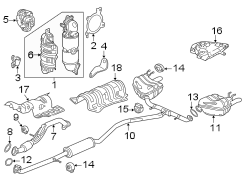 Exhaust system. Exhaust components.