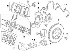 ABS Wheel Speed Sensor (Left, Front)