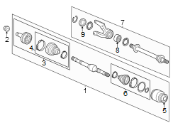 CV Axle Assembly (Right)