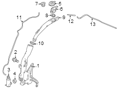 Windshield Washer Hose (Front)