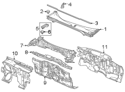 Hood Hinge Cover (Left)