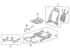 Power Seat Wiring Harness (Right, Front)