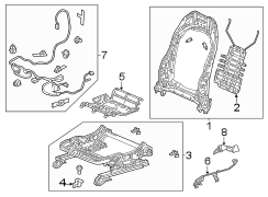 Frame. Seat. (Left, Front). Included: Seat Frame.