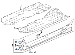 Floor Pan Splash Shield (Right, Front)