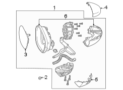 Door Mirror Cover (Right, Upper)