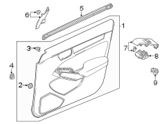 Door Interior Trim Panel (Right, Front)