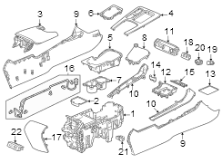 Console Trim Panel (Upper)