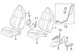 Seat Back Cushion (Left, Front)