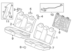 Folding Seat Latch (Left, Rear, Lower)