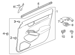 Door Interior Trim Panel (Left, Front)